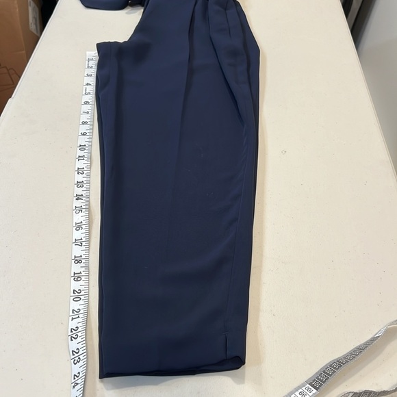 Biden Melina Paperbag Trouser Pants Navy Size 6P EUC - Picture 13 of 15